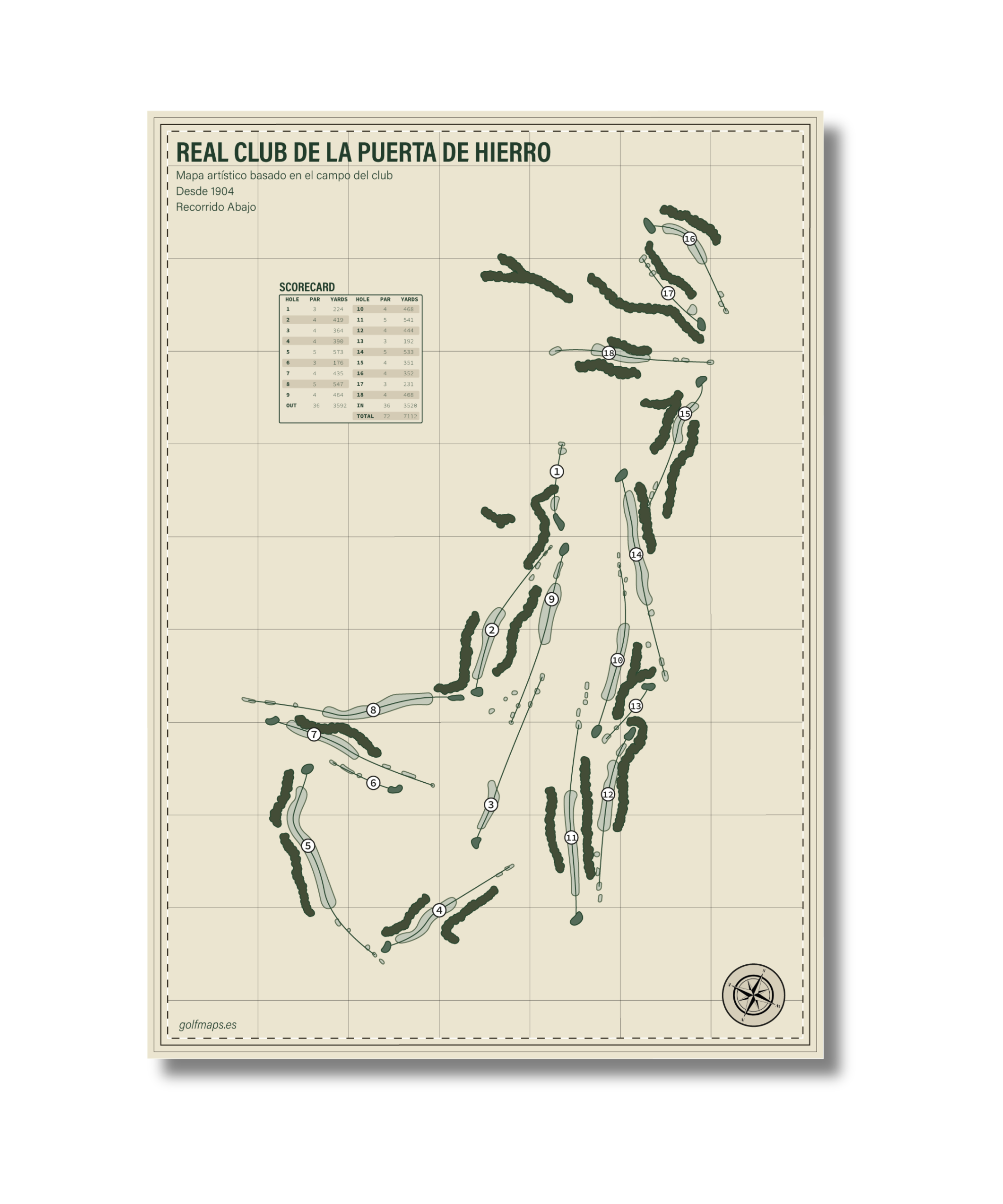 Real Club de la Puerta de Hierro -  Recorrido Abajo